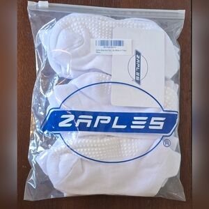 Zaples Toddler/Kids White Non Slip Socks